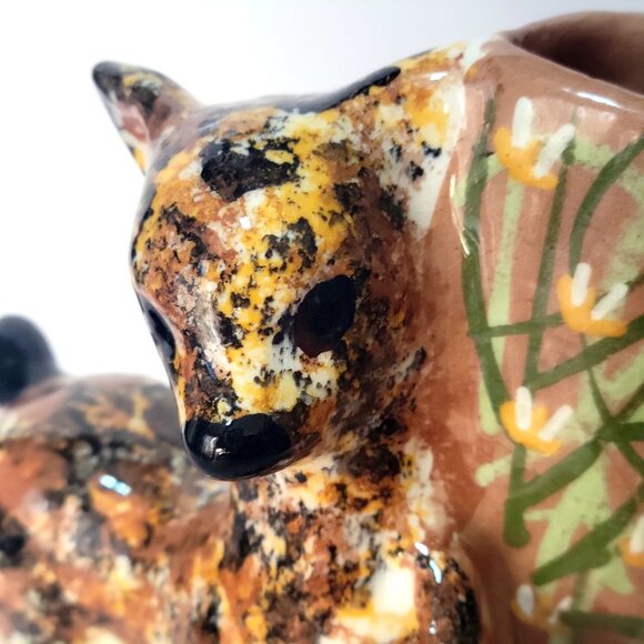 Vintage Kitschy Doe and Fawn Deer Bud Vase - Picture 9 of 12